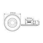 ESYLUX Interrupteur à Mouvement Plat (complet) - EP10427886, Doe-het-zelf en Bouw, Verzenden, Nieuw
