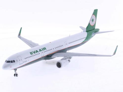 Schaal 1:200 JC Wings XX2302 Airbus A321 EVA Air Reg. B-1..., Hobby en Vrije tijd, Modelbouw | Vliegtuigen en Helikopters, Gebruikt