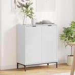 vidaXL Dressoir Hoogglans wit 69,5 x 33 x 82 cm Bewerkt hout, Huis en Inrichting, Verzenden, Nieuw