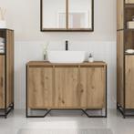vidaXL Badkamer Wasbak Kast Ambachtelijk Eiken 91x35x60 cm, Huis en Inrichting, Verzenden, Nieuw