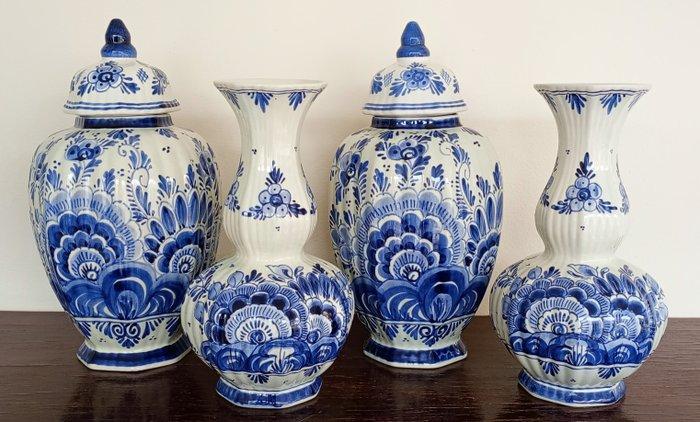 dekselvaas (4) - Aardewerk - Delftse vazen, Antiek en Kunst, Antiek | Glaswerk en Kristal