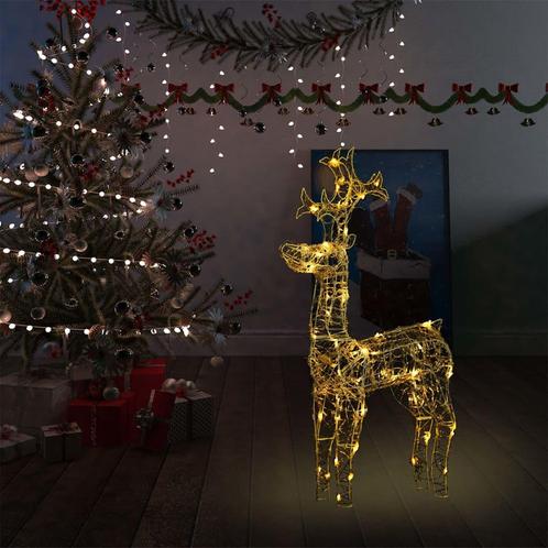 vidaXL Kerstversiering rendier 90 LEDs 60x16x100 cm acryl, Diversen, Kerst, Nieuw, Verzenden