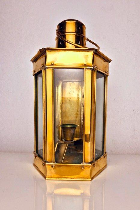 Lanterne - Bougeoir lampe de maritim rare - 29 cm - Laiton,, Antiek en Kunst, Curiosa en Brocante
