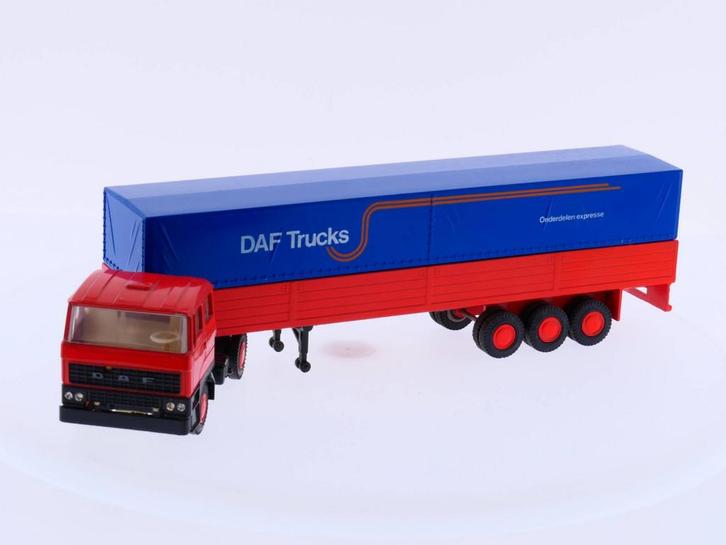 Schaal 1:50 DAF 2800 Lion Car Nr. 58-70 trekker met opleg..., Hobby en Vrije tijd, Modelauto's | 1:50, Gebruikt, Ophalen of Verzenden