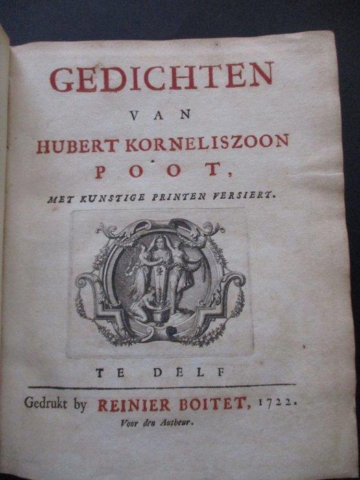 Hubert Korneliszoon Poot - Gedichten - 1722-1735, Antiquités & Art, Antiquités | Livres & Manuscrits