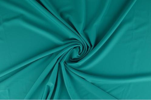 10 meter lycra stof - Turquoise - 155cm breed, Hobby & Loisirs créatifs, Tissus & Chiffons, Envoi