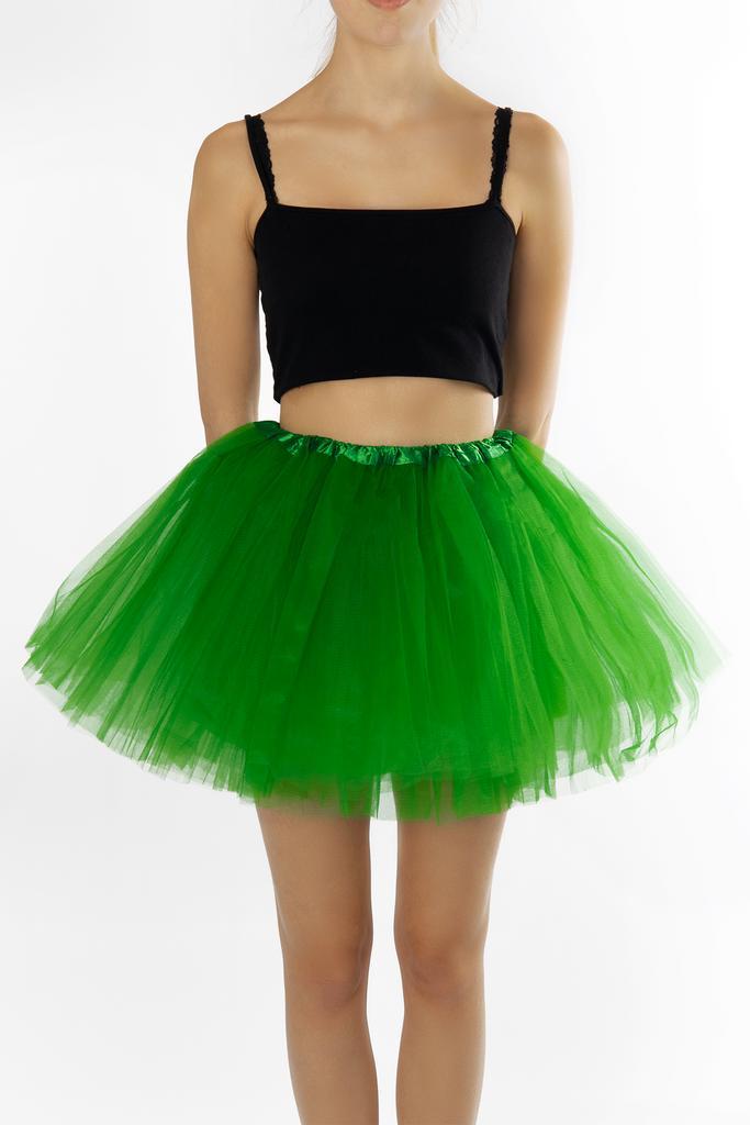 KIMU® Tutu Donkergroen Tule Rokje XL XXL 3XL Donker Groene P, Kleding | Dames, Carnavalskleding en Feestkleding, Nieuw, Ophalen of Verzenden