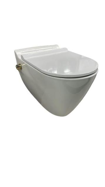PLUTO GOLD-W PACK - Wandcloset met sproeier en ingebouwde, Doe-het-zelf en Bouw, Sanitair, Ophalen of Verzenden, Nieuw