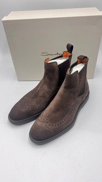 Santoni - Bottes Chelsea - Taille : EU 42 - Neuf dans sa