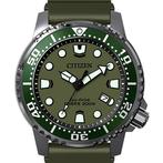 Citizen - Promaster Aqualand DiverS ISO 6425 Green Edition, Handtassen en Accessoires, Horloges | Heren, Nieuw