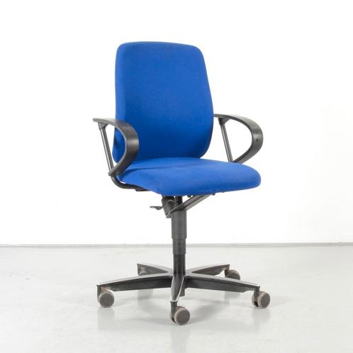 Sedus CP-100 bureaustoel, blauw, vaste armleggers, Huis en Inrichting, Bureaustoelen, Gebruikt, Ophalen of Verzenden
