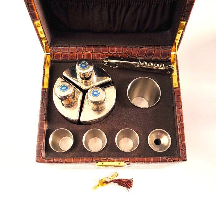 Sir Rondo´s - Drankkast - Hout, Metaal, Bont - Cadeaudoos, Antiek en Kunst, Curiosa en Brocante