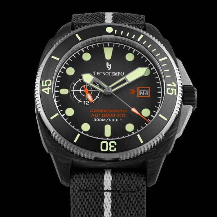 Tecnotempo - Commando Forged Carbon & Titanium - Automatic, Handtassen en Accessoires, Horloges | Heren