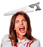 Halloween Haarband Nep Zaag, Verzenden, Nieuw