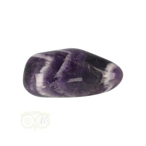 Chevron Amethist trommelsteen Nr 85 - 20 gram - Zuid-Afrika, Handtassen en Accessoires, Edelstenen, Nieuw, Verzenden