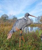 Beeldje - Levensechte reiger XL - metal, Antiek en Kunst