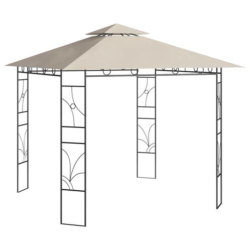 vidaXL Prieel 160 g/m² 3x3x2,7 m crèmekleurig, Tuin en Terras, Partytenten, Nieuw, Verzenden