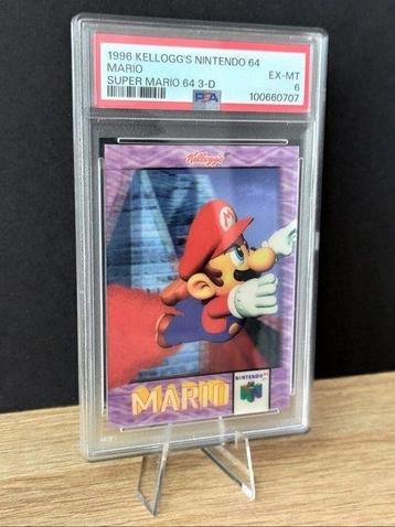 1996 Kelloggs Nintend 64 - Super Mario 64 - 3D Card Graded