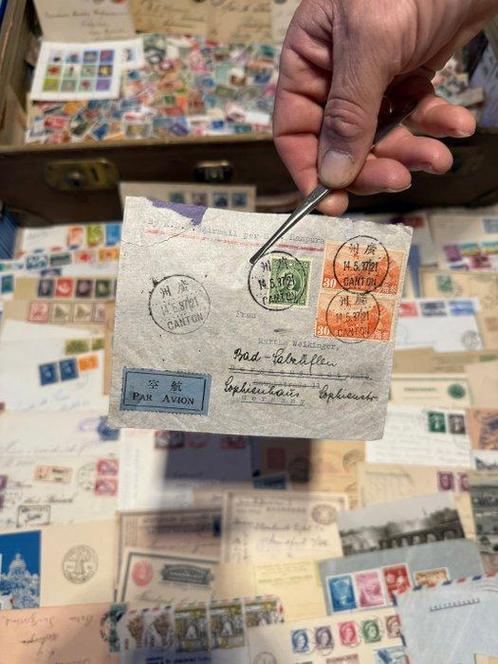 Wereld - Grote internationale brief- en briefmarkensammlung, Postzegels en Munten, Postzegels | Amerika