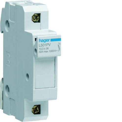 Hager L Houder Voor Cilindrische zekering - L501PV, Doe-het-zelf en Bouw, Elektriciteit en Kabels, Verzenden