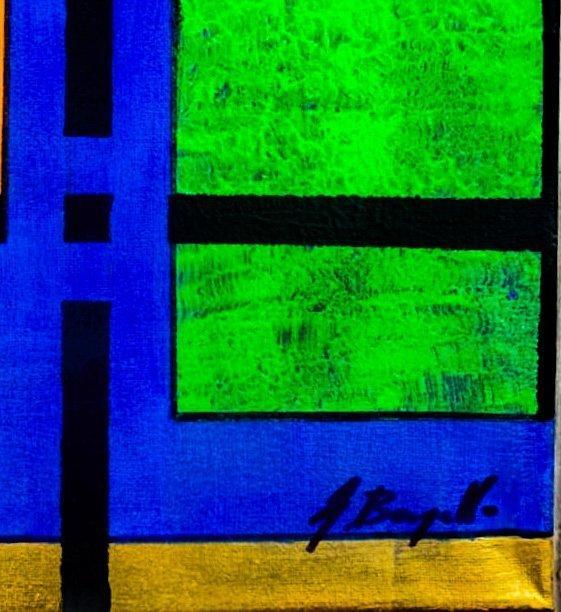 Giorgio Bergallo - QUADRIBLU, Antiek en Kunst, Kunst | Schilderijen | Modern