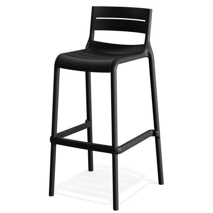 Barkruk | CALOR | Zwart | Kunststof | Outdoor | Stapelbaar, Zakelijke goederen, Horeca | Keukenapparatuur, Nieuw in verpakking