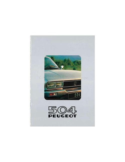 1981 PEUGEOT 504 COUPE | CABRIOLET BROCHURE NEDERLANDS, Boeken, Auto's | Folders en Tijdschriften