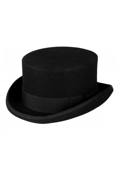 Luxe Hoge Hoed Zwart Laag Model 61 100% Wol Heren Man Tophat, Vêtements | Hommes, Chapeaux & Casquettes, Enlèvement ou Envoi