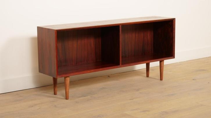 Vintage boekenkast | Palissander | Platenkast, Huis en Inrichting, Kasten | Wandmeubels, Ophalen of Verzenden