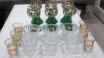 Service de boisson pour 6 (18) - Cristal, Or