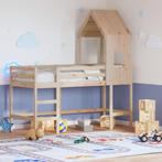 vidaXL Halfhoogslaper met ladder en bedhuis grenenhout, Verzenden, Nieuw