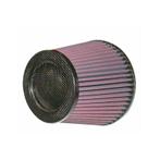 K&N Universeel filter - carbonvezel top - 127mm aansluiting,, Verzenden