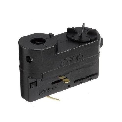 Global 3-Fase-Rail multi adapter zwart, Huis en Inrichting, Lampen | Plafondlampen, Nieuw, Metaal, Verzenden