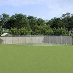 vidaXL Hondenkennel met dak 12x12x2,5 m gegalvaniseerd staal, Dieren en Toebehoren, Verzenden, Nieuw