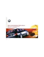 2001 BMW 3 SERIES TOURING OWNERS MANUAL HANDBOOK ITALIAN, Ophalen of Verzenden