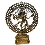 Beeld Shiva Nataraj XXXL Dubbele Ring - Messing, Ophalen of Verzenden