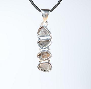 Hanger meteoriet Campo del Cielo / nieuw 925. Sterling