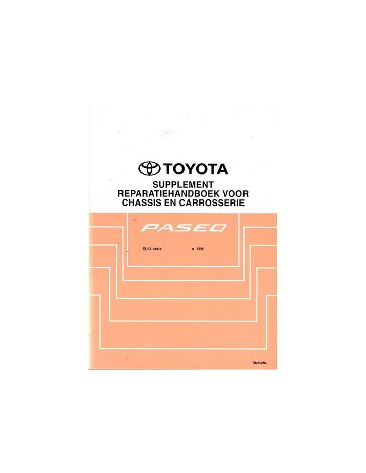1995 TOYOTA PASEO CHASSIS & CARROSSERIE WERKPLAATSHANDBOEK, Autos : Divers, Modes d'emploi & Notices d'utilisation