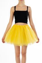 KIMU® Tutu Geel Tule Rokje 98 104 110 116 Gele Petticoat Rok, Kinderen en Baby's, Carnavalskleding en Verkleedspullen, Ophalen of Verzenden