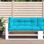 vidaXL Palletkussens 3 st stof turquoise, Huis en Inrichting, Woonaccessoires | Kussens, Verzenden, Nieuw