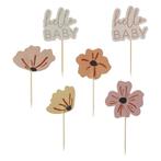 Babyshower Cupcake Toppers Hello Baby 12st, Verzenden