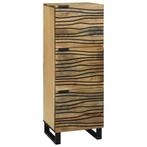 vidaXL Highboard - 40x33,5x110 cm van massief mangohout, Huis en Inrichting, Verzenden, Nieuw