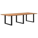 vidaXL Eettafel rechthoekig 280x120x74 cm massief eikenhout, Huis en Inrichting, Tafels | Eettafels, Verzenden, Nieuw