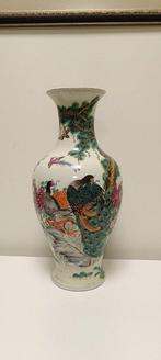 Vaas - Porselein - China - Chinees Famille Verte vaas, Antiek en Kunst