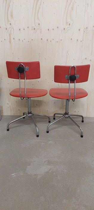 Chaise - Chrome - Deux chaises vintage pliantes, Antiek en Kunst, Kunst | Designobjecten