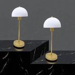 Herstal - Tafellamp (2) - Vienda - Opal / Messing - Glas,