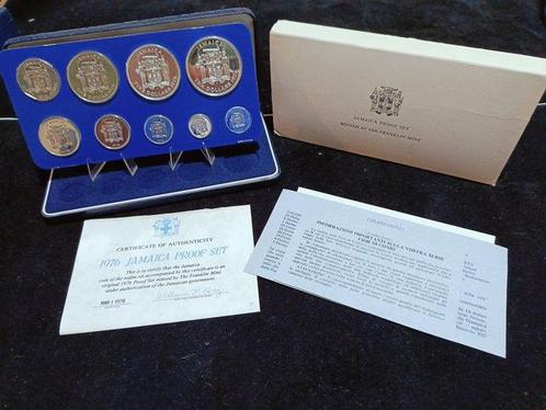 Jamaica. Proof Set 1976 Franklin Mint 9 Coins ( inc. Silver, Postzegels en Munten, Munten | Europa | Niet-Euromunten