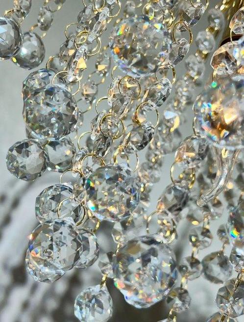 Swarovski - Lustre - Cristal, Feuilles dor, Huis en Inrichting, Overige Huis en Inrichting