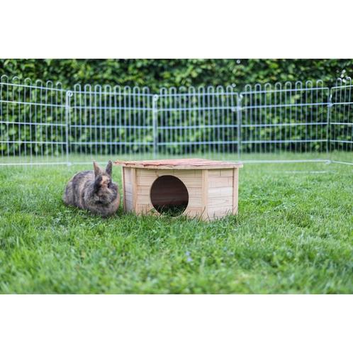 Hoekhuis voor knaagdieren konijnen nature - afmeting 31 x 31, Dieren en Toebehoren, Knaagdieren en Konijnen | Toebehoren, Nieuw