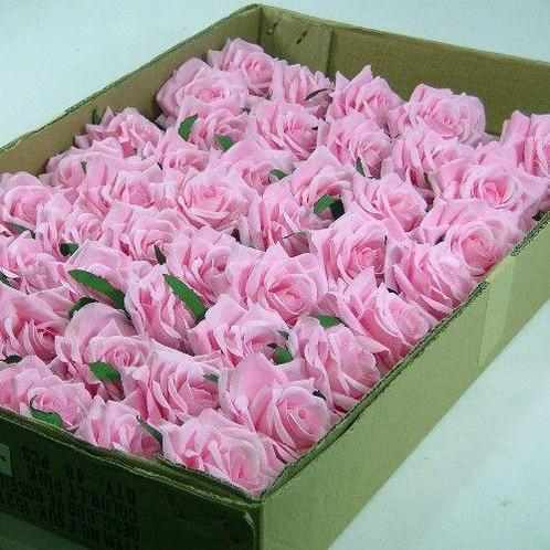 CURVE ROSE CAD Roze DOOS48 st Flowerwall bruidsboeket, Maison & Meubles, Accessoires pour la Maison | Plantes & Fleurs artificielles